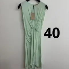40 グリーン　黄緑　グリーン　袖なし　ワンピースのサムネイル