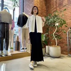 新品未使用 タグ付き 無印良品 MUJI 涼感ブロードレギュラーカラー半袖シャツ