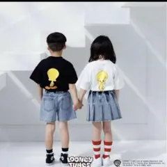 ローリーズファーム　TWEETY Tシャツ ブラック100