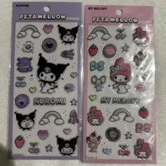 ペタメロウステッカー サンリオ メロクロ セット シール