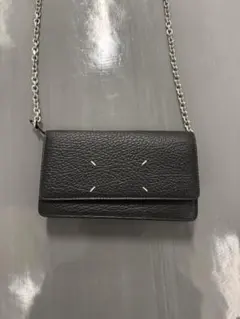Maison Margiela チェーンショルダーバッグ ブラック レザー 美品