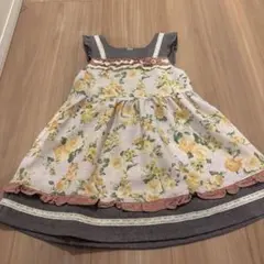 souris スーリー　ワンピース　花柄　フォーマル　発表会　110cm