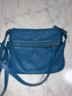 Kate Spade ブルー レザー ショルダーバッグ サコッシュのサムネイル