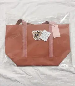 LOVERARY BY FEILER ワッペントートバッグ　ピンク　小