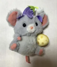 ディズニー　ファンタジースプリングス　ぬいぐるみチャーム　ネズミ　チーズ