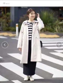 a.v.v，アー・ヴェ・ヴェ モッズコート 「微撥水」配色フーデッドコート