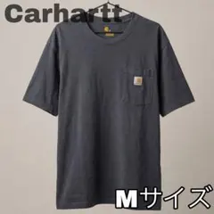 【Mサイズ】Carhartt 半袖 Tシャツ チャコールグレー ロゴワッペンのサムネイル