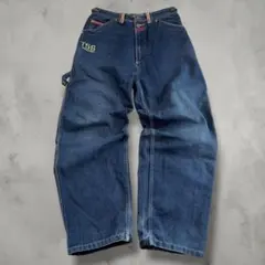 90s【TRIPLE FIVE SOUL】極太 デニムパンツ バギー ワイド Mのサムネイル
