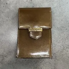 Yves Saint Laurent ロゴ　パテントレザー　シガレットケース