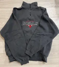 90s シカゴブルズ プルオーバー ハーフジップトレーナー