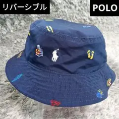 ラルフローレン　キッズ　帽子バケットハット　リバーシブル　12-24M 49cm