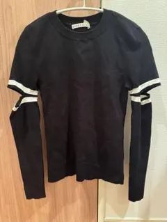 田中みな実着 Y's Y-3 クロップド スリーストライプス スウェット
