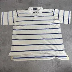 ポロラルフローレン ボーダー ポロシャツ L 90s