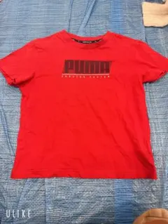 PUMA 赤 ロゴ Tシャツ