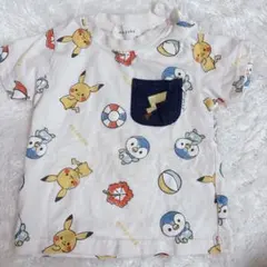 monpoke ピカチュウ ポッチャマ Tシャツ 80cm モンポケ キッズのサムネイル