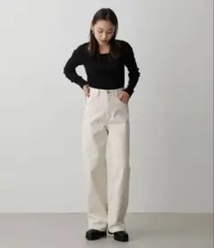 AZULbymoussy HIGH WAIST DENIM WIDE ３