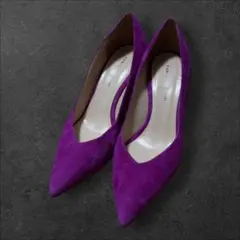 FABIO RUSCONI スウェード ヒール パンプス 36 1/2のサムネイル