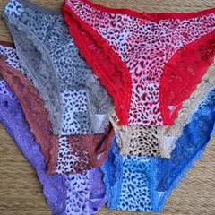 Lサイズ 6枚セットレオパード柄