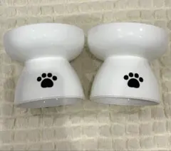 ニトリ　猫 フードボウル　　2個セットのサムネイル