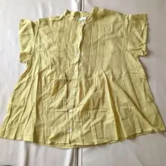 YACCO MARICARD☆ヤッコマリカルド☆ピンタック☆ブラウス☆イエロー