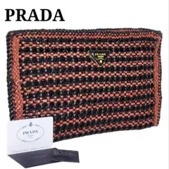 美品 プラダ PRADA 三角ロゴ マドラス クラッチバッグ セカンドバッグ