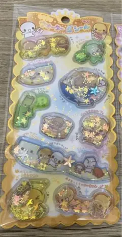 なっとうちゃん　キラキラウォーターinシール