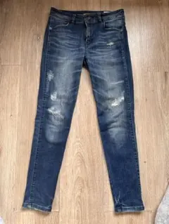 BAYFLOW [WOMEN]ダメージスキニーデニム　W23