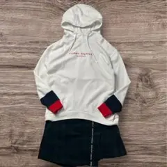 【セットアップ】トミーヒルフィガーゴルフ プルオーバー&チェック柄キュロット S