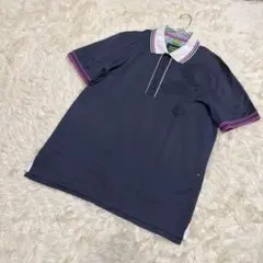 BOSS HUGO BOSS 半袖 ポロシャツ ネイビー 刺繍 L スポーツ