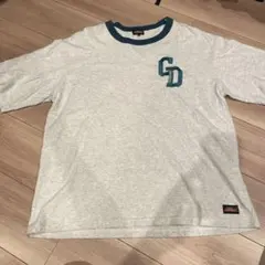 Dickies　ディッキーズ　リンガーTシャツ　半袖Tシャツ　M　白　緑