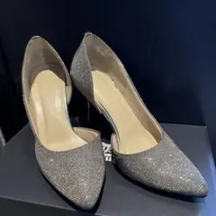 エスペランサ ESPERANZA パンプス シルバー ラメ 22.5cmのサムネイル
