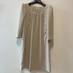 フォクシー FOXEYシャツワンピース38 ベージュ | Mercari