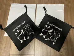 イオン　ブラックフライデー　ブラックパンダ 巾着袋 AEON x グラニフ