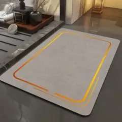 珪藻土バスマット ドアマット 縦40cm×横60cm 玄関 抗菌 防臭 吸水性のサムネイル
