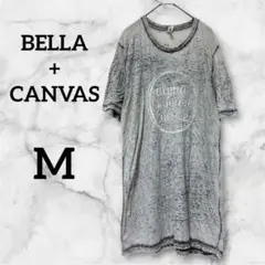 BELLA+CANVAS【Ｍ】グレー系 プリントTシャツ ゆったり 薄手