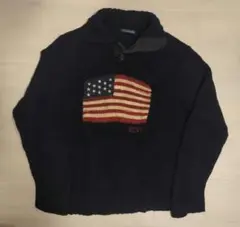 90s Polo By Ralph Lauren 星条旗 ニット コットンリネンのサムネイル