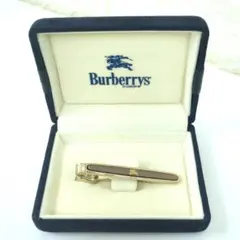 BURBERRY バーバリー　ネクタイピン　騎士　ブラウン　ゴールドカラー