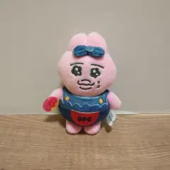 デニムオーバーオール　おぱんちゅうさぎ　マスコット　ぬいぐるみ　キーチェーン