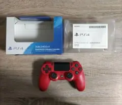 PS4 コントローラー 赤 DUALSHOCK 箱付き 純正 CUH-ZCT2J
