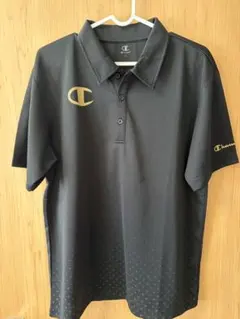 Champion ブラック ポロシャツ　Lサイズ