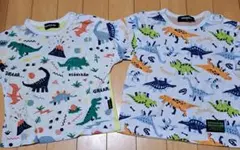 クレードスコープ　 恐竜柄 Tシャツ 90cm 2枚セット
