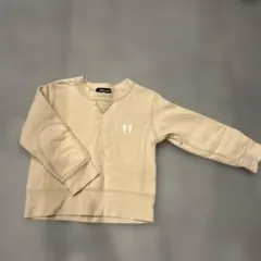 COMME CA ISM ベージュ トレーナー サイズ90 秋冬服 断捨離