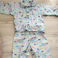 恐竜柄チェックパジャマ 100cm