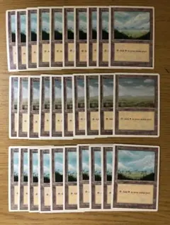 第4版の平地/Plains 絵柄別30枚セット 英語版 4ED 土地 MTGのサムネイル