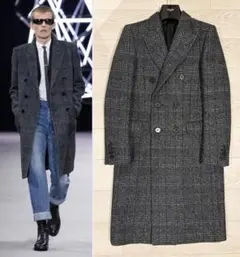 ◎セリーヌ　カシミヤ100%　ロングチェスターコート　ヴィンテージ　メンズ メンズスーツKOKUBO カシミヤ100％ チェスターコート メンズ