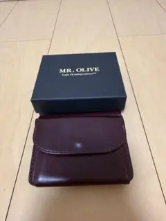 MR. OLIVE 二つ折り財布 レザー ブラック - メルカリ