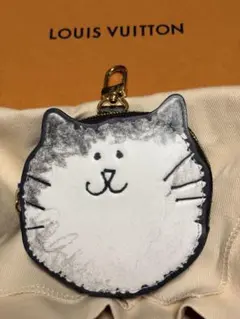 美品ルイヴィトン×グレース・コディントン猫顔ケース・バッグチャーム 美品ルイヴィトン×グレース・コディントン猫顔コインケース・バッグ