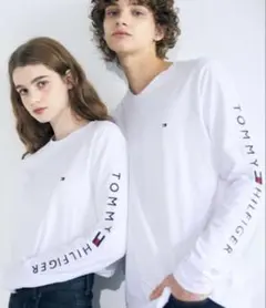 TOMMY HILFIGER トミーヒルフィガー 長袖Tシャツ L ホワイト
