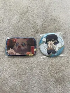 鬼滅の刃 缶バッジ 2個セット 嘴平伊之助