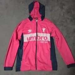 y2k00sアンブロumbro プリントロゴピンクジップメッシュパーカーのサムネイル